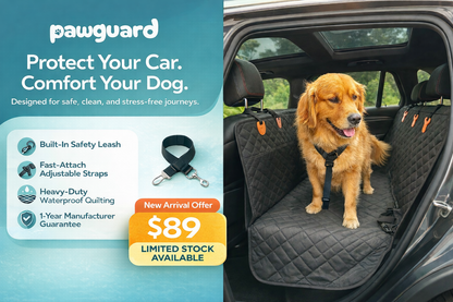PawGuard™ Waterproof Dog Car Seat Cover